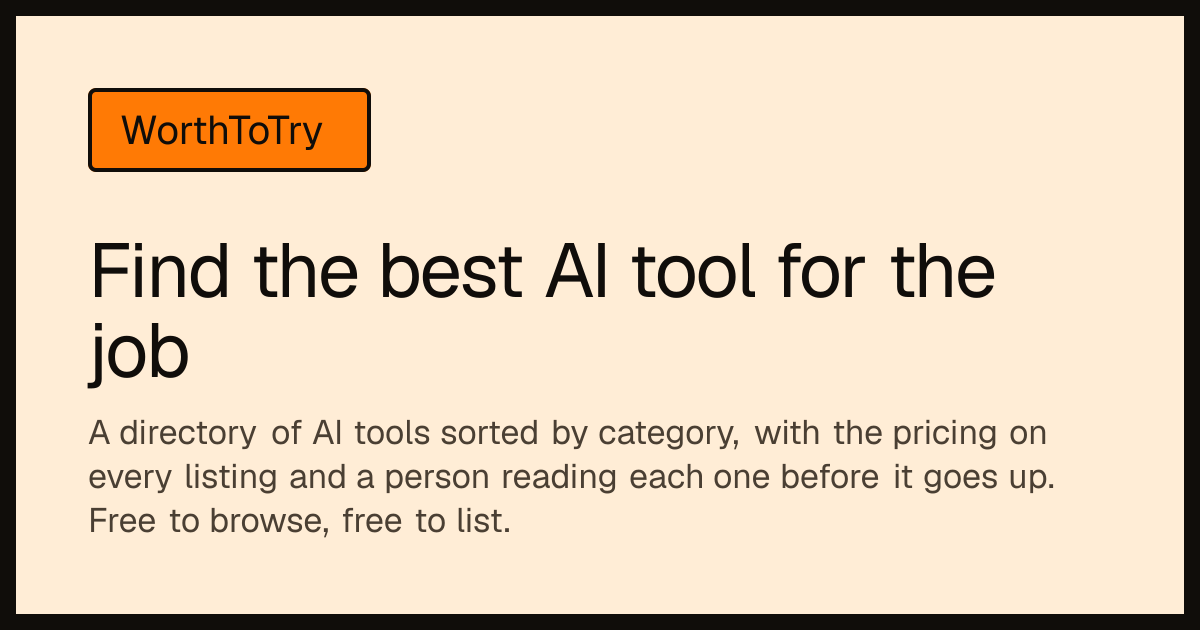 Show HN: AI tools with real pricing, submitted in 30 seconds