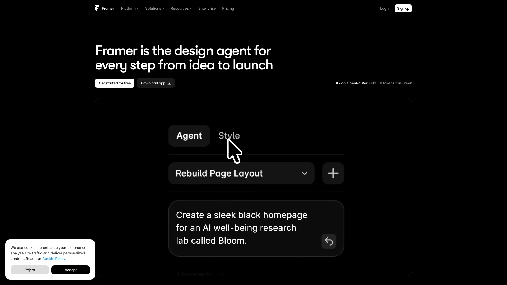 Framer screenshot 1
