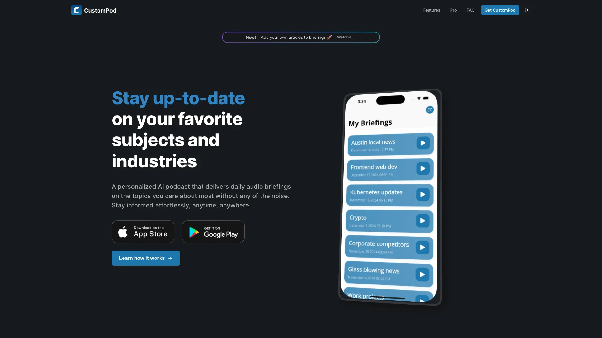 CustomPod screenshot 1